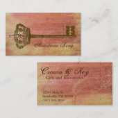  kroon en belangrijke elegante Visitekaartjes Roze (Voorkant / Achterkant)