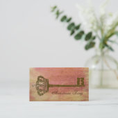  kroon en belangrijke elegante Visitekaartjes Roze (Staand voorkant)