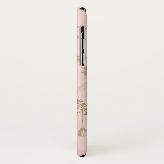 Kroon en bloemen Case-Mate iPhone case (Achterkant/links)