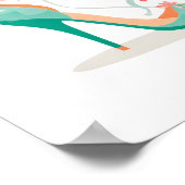 Kroon en hoge hakken – Glamoureuze roze en mintthe Poster (Hoek)