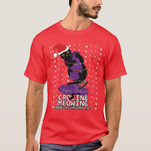 Kroon en medue rond de kerstboom t-shirt