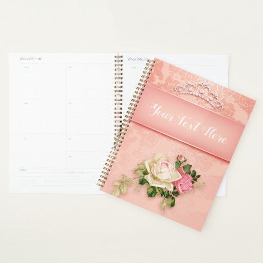Kroon en Rozen Roze Planner (Display)