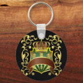 Kroon en schild sleutelhanger (Voorkant)