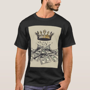Kroon en Valuta – Kracht van Rijkdom Illustratie T-shirt