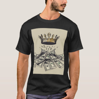 Kroon en Valuta – Kracht van Rijkdom Illustratie T-shirt