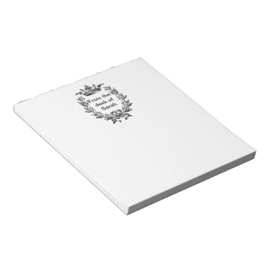  Kroon en Wreath Art Notitieblok (Schuin)