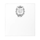  Kroon en Wreath Art Notitieblok (Voorkant)