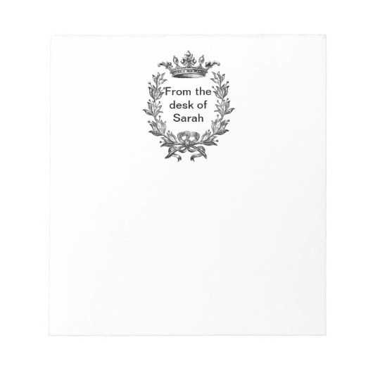  Kroon en Wreath Art Notitieblok (Voorkant)