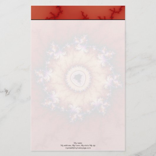 Kroon - Fractal Briefpapier (Voorkant)