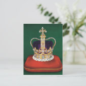 Kroon gebruikt voor de kroning van koningin Elizab Briefkaart (Staand voorkant)