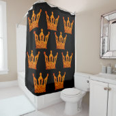 Kroon, Gouden folie Douchegordijn (In situ)