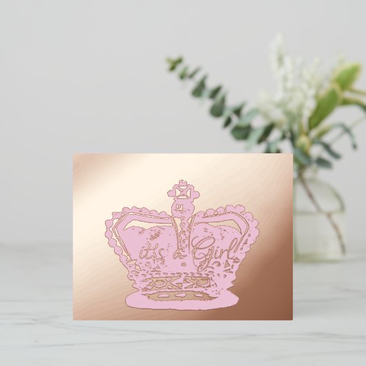 Kroon | Goudkroon het is een aankondiging van de b (Staand Voorkant)