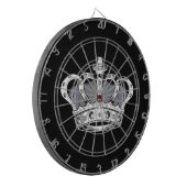 Kroon - grijs dartbord (Voorkant Links)