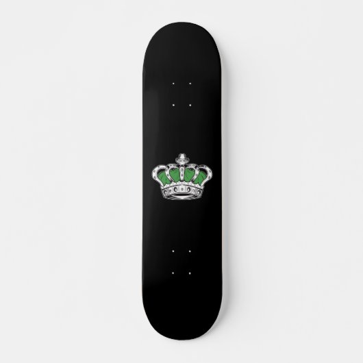 Kroon - Groen  Persoonlijk Skateboard (Voorkant)