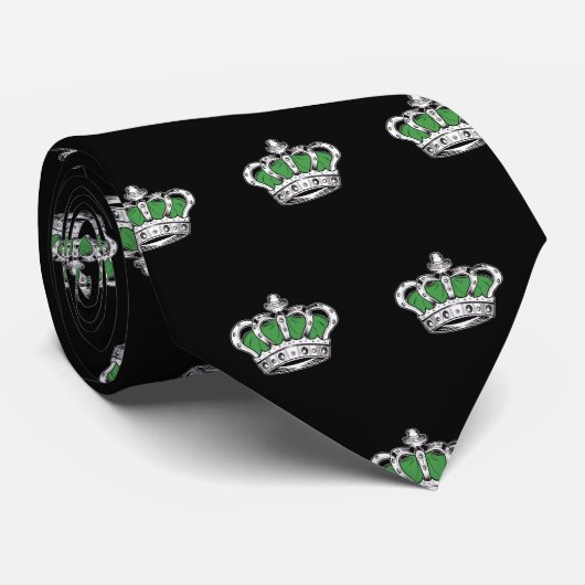 Kroon - groen stropdas (Opgerold)