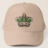 Kroon - groen trucker pet (Voorkant)
