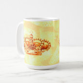 Kroon in goud koffiemok (Voorkant links)