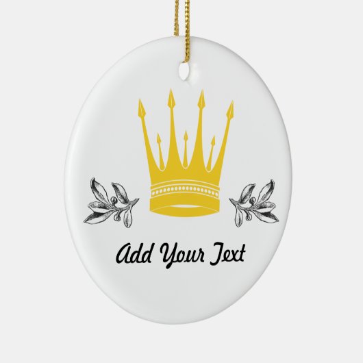 Kroon Keramisch Ornament (Rechts)