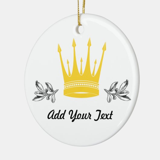 Kroon Keramisch Ornament (Links)