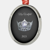 Kroon Kerst Ornament in Miss America stijl (Links)