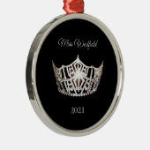Kroon Kerst Ornament in Miss America stijl (Rechts)