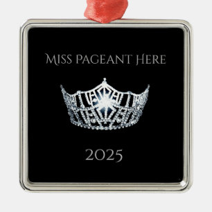 Kroon Kerst Ornament in Miss America stijl