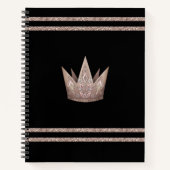Kroon, koningin notitieboek (Voorkant)