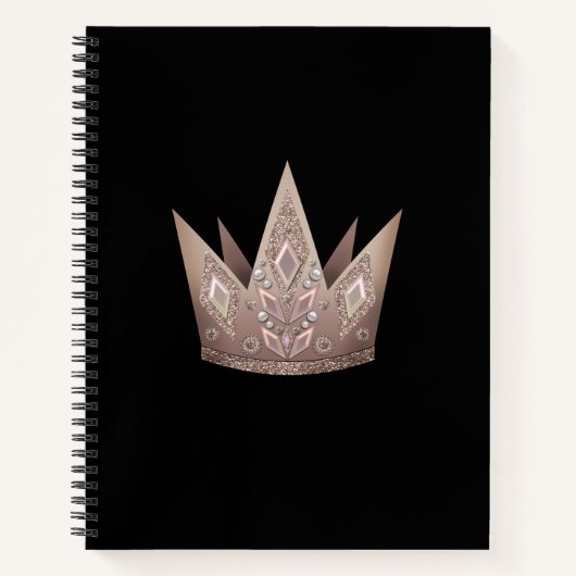 Kroon, koningin notitieboek (Voorkant)