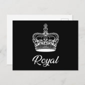 Kroon Koningin Prinses Goud Koninklijk Grappig Cad Briefkaart (Voorkant / Achterkant)