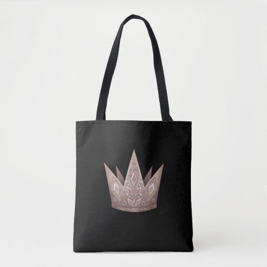 Kroon, koningin tote bag (Voorkant)