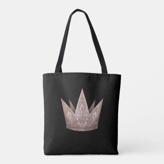 Kroon, koningin tote bag (Achterkant)