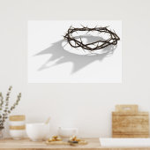 Kroon met Kaart van de koninklijke schaduw Poster (Keuken)