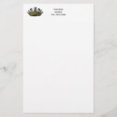 kroon met kleur van schaakstukken briefpapier (Voorkant)