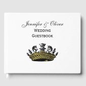  kroon met kleur van schaakstukken gastenboek (Voorkant)