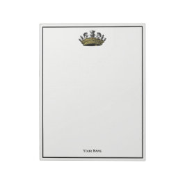  kroon met kleur van schaakstukken notitieblok