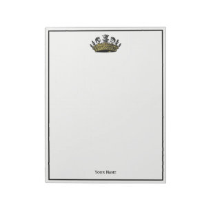  kroon met kleur van schaakstukken notitieblok