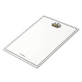 kroon met kleur van schaakstukken notitieblok (Schuin)