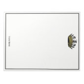 kroon met kleur van schaakstukken notitieblok (Voorkant)