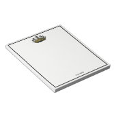  kroon met kleur van schaakstukken notitieblok (Schuin)