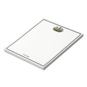  kroon met kleur van schaakstukken notitieblok (Linkerzijde)