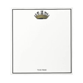  kroon met kleur van schaakstukken notitieblok