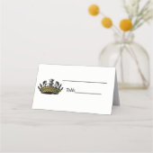  kroon met kleur van schaakstukken plaatskaartje (Achterkant)