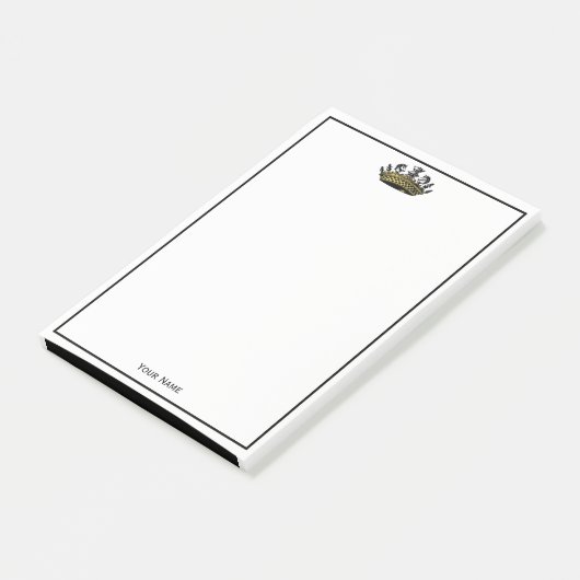  kroon met kleur van schaakstukken post-it® notes (Schuin)