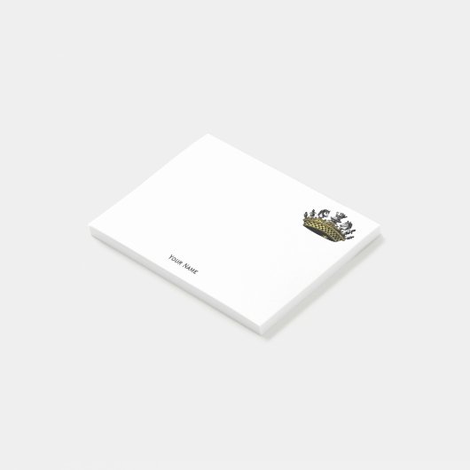  kroon met kleur van schaakstukken post-it® notes (Schuin)