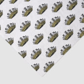 kroon met kleur van schaakstukken tissuepapier (Detail)