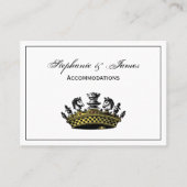  kroon met kleur van schaakstukken visitekaartje (Voorkant)