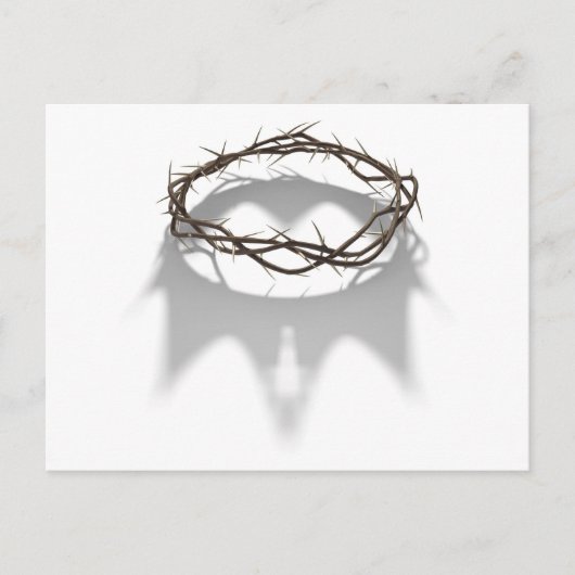 Kroon met koninklijke kroonschaduw briefkaart (Voorkant)