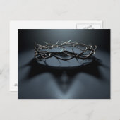 Kroon met koninklijke kroonschaduw briefkaart (Voorkant / Achterkant)