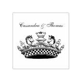  kroon met schaakstukken Naam Rubberstempel (Afrduk)