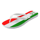  Kroon Monogrammed Italiaanse Vlag Teenslippers (Schuin)